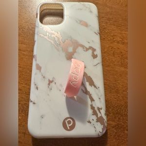 Rose Marble Metallic Loopy phone case